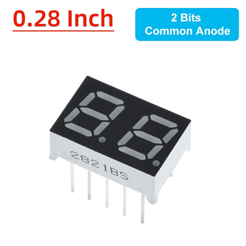 TZT 0.28/0.36/0.4/0.56 inch LED display 7 Segment 1/ 2 / 3 / 4 Bit Digit Tube Red Common Cathode / Anode Digital led 7segment