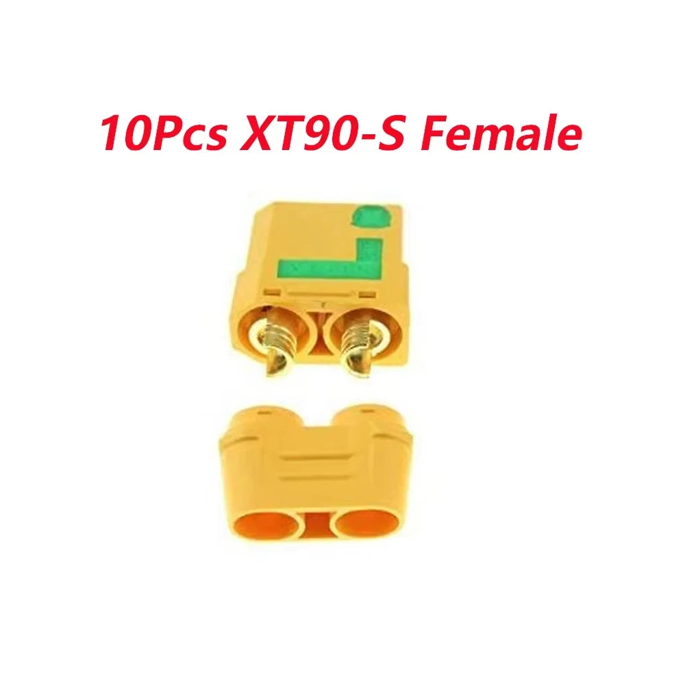 10 Pairs Amass XT90S XT90-S XT90 Connector Anti-Spark Male Female Connector for Battery, ESC and Charger Lead