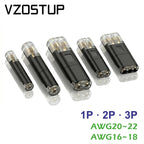Quick Wire Connector Pluggable Locking Buckle Terminal Block Universal Compact Electrical Cable Jointer for LED Strip Car DIY