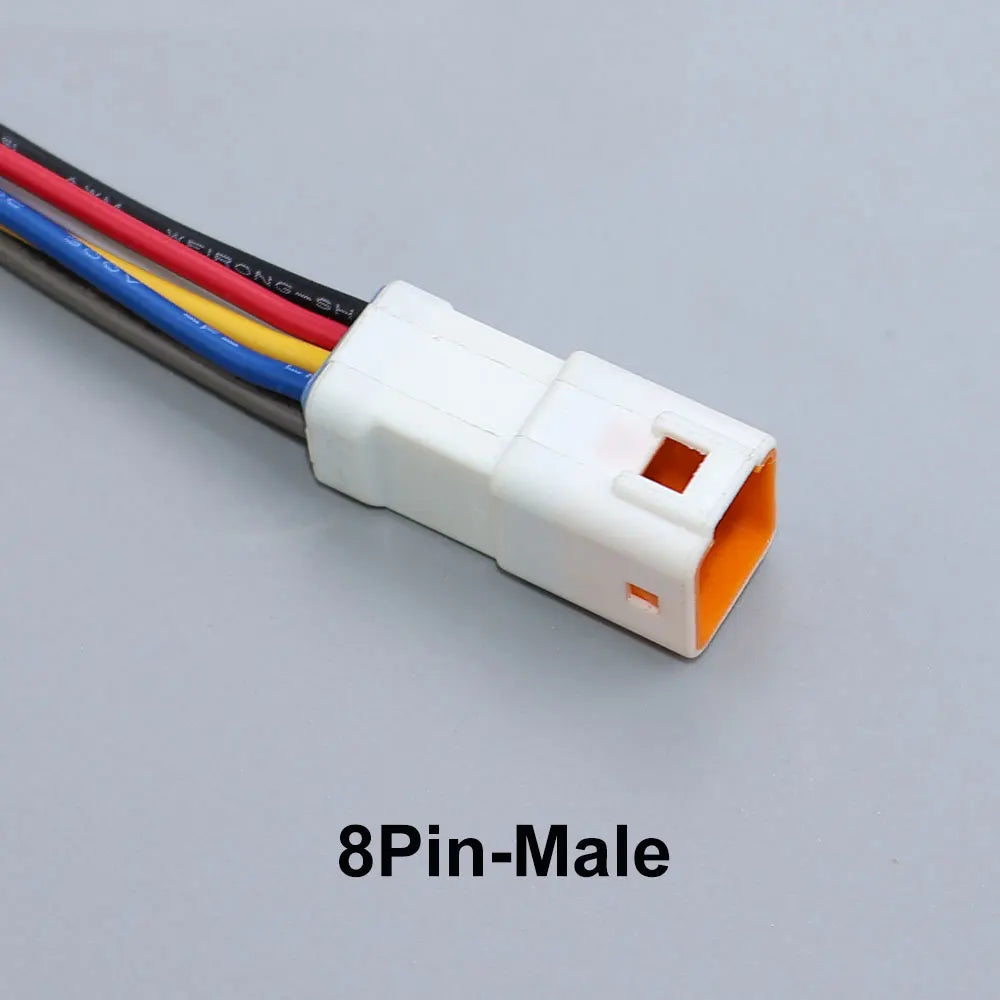 JCD Waterproof JST JWPF Connector 2P 3P 4P 6P 8P Male And Female Plug Socket 0.3m ² Wire Harness 02t/02r/03t/03r With 20CM Wire