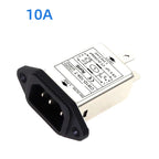 Single-phase AC T-Socket Power EMI filter CW1D-3/6/10A-T 250V Audio Power Purifier Suppress Electromagnetic Interference Signals