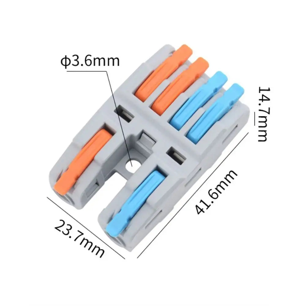 Wire Connector Quick Splitter Splicing Universal Conductor Wiring Cable Terminal Block Electrical Connectors