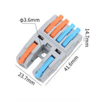 Wire Connector Quick Splitter Splicing Universal Conductor Wiring Cable Terminal Block Electrical Connectors