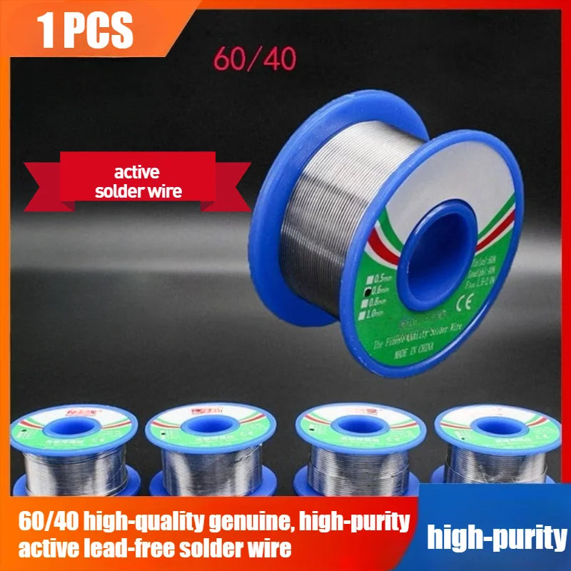 50g/1.76oz, 60/40 High-Quality Solder Wire Containing Rosin Resin, Flux Content 1.5-2.0%, Electronic Repair Soldering
