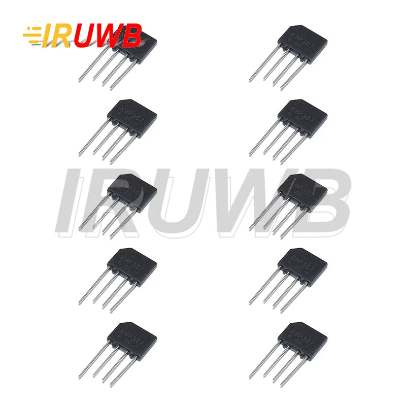 10PCS Diode Bridge Rectifier 3A 700V KBP307 DIP4 Power Diode Electronica Componentes Set Immersion Kit Throught Hole
