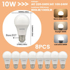 1-10Pack E27 10W LED Bulb Are Equivalent to 100W Incandescent Lamps  110V 220V Ultra-Bright 3000K 6000K For Living Room Use