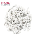 1000pcs/Pack E0508 E7508 E1008 E1508 E2508 Insulated Ferrules Terminal Block Cord End Wire Connector Electrical Crimp Terminator