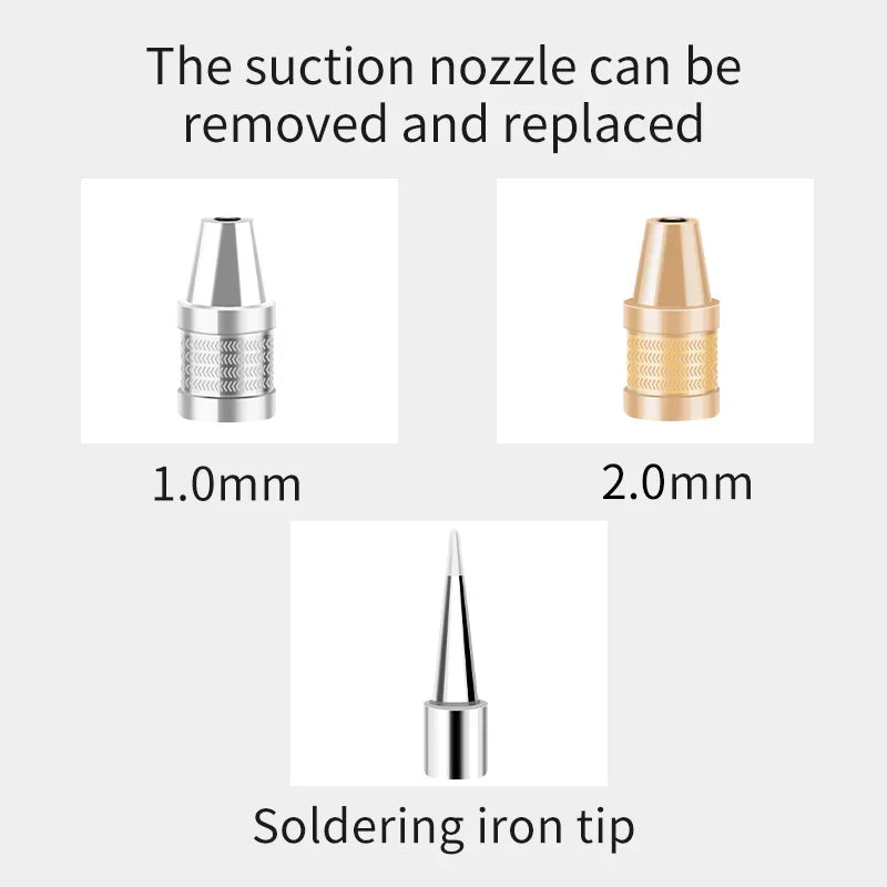 LUXIANZI 40W Desoldering Machine 2IN1 Electric Soldering Iron Suction Tin Sucker Vacuum Gun Hand Welding Tool Desoldering Pump
