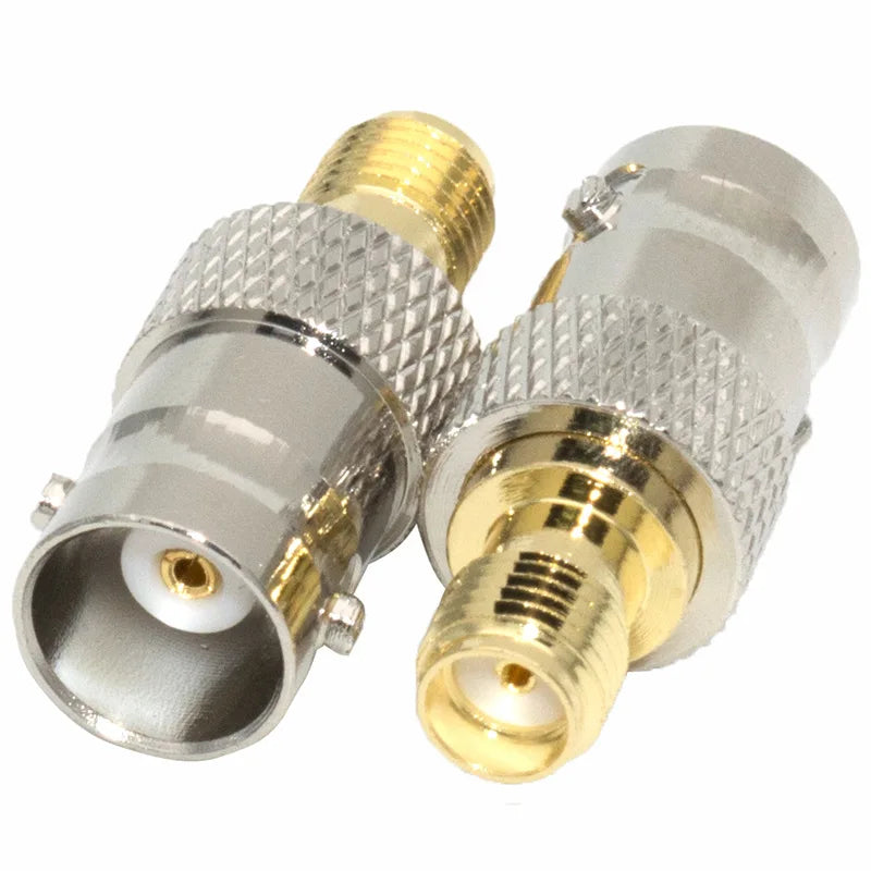 BNC Male Female Jack to SMA Female Jack Straight RF Adapter BNCK SMAK Coaxial Connector High Quality for SDR CCTV Camera Scanner