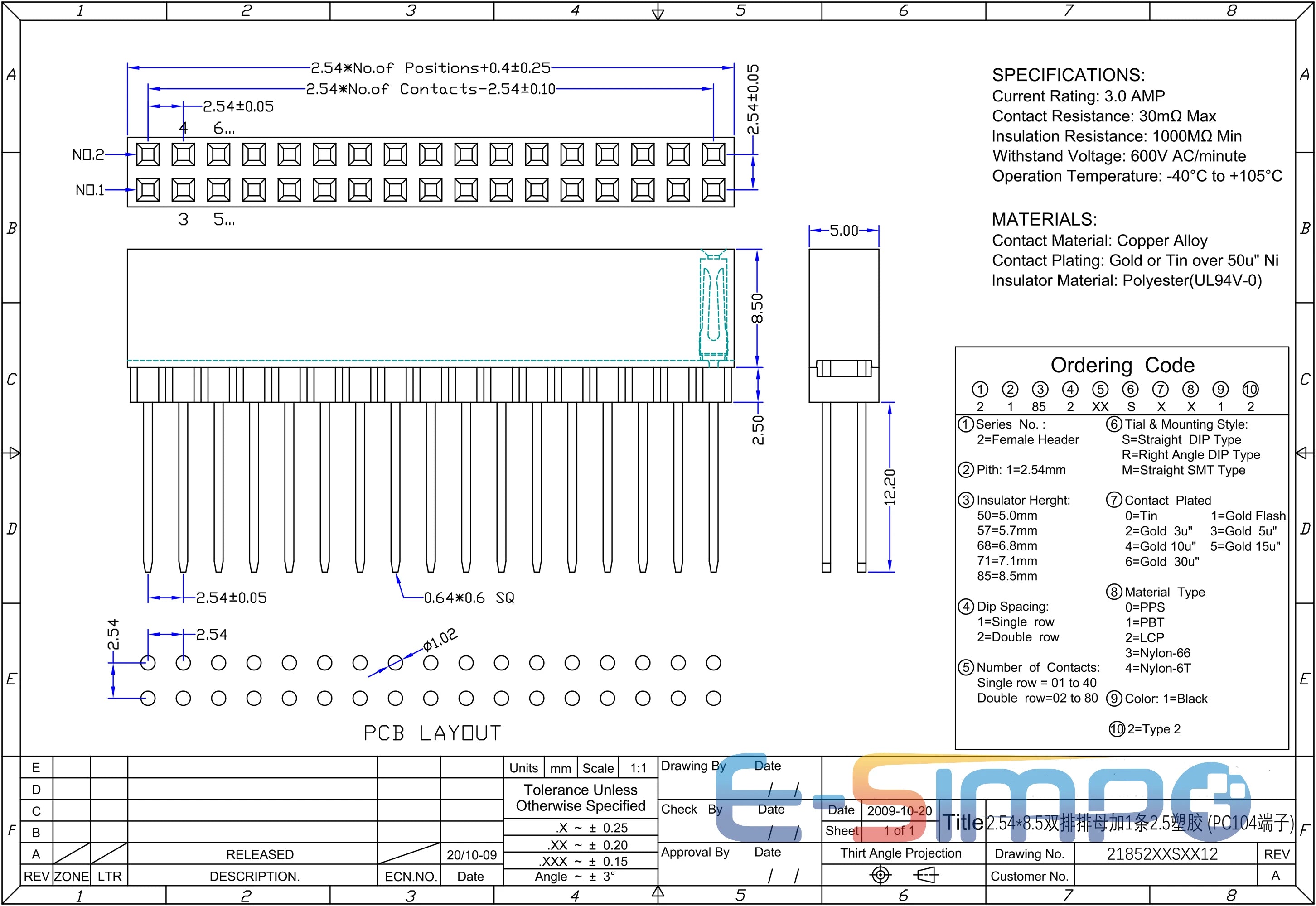 5pcs 2.54mm 2x20P 40P PC104 11mm Plastic 12mm Long Pin 3mm Short Pin Stackable Shield PCB Connector Female Header