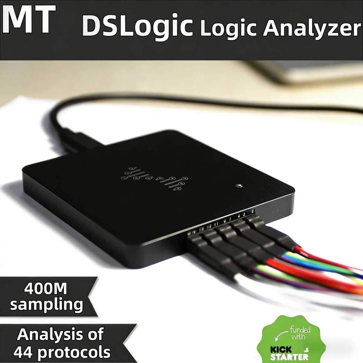 1PCS/LOT DSLogic Logic Analyzer 5x Saleae Bandwidth U2Basic High 400M Sampling 16 Channels U2Plus 100% New Original IN Stock