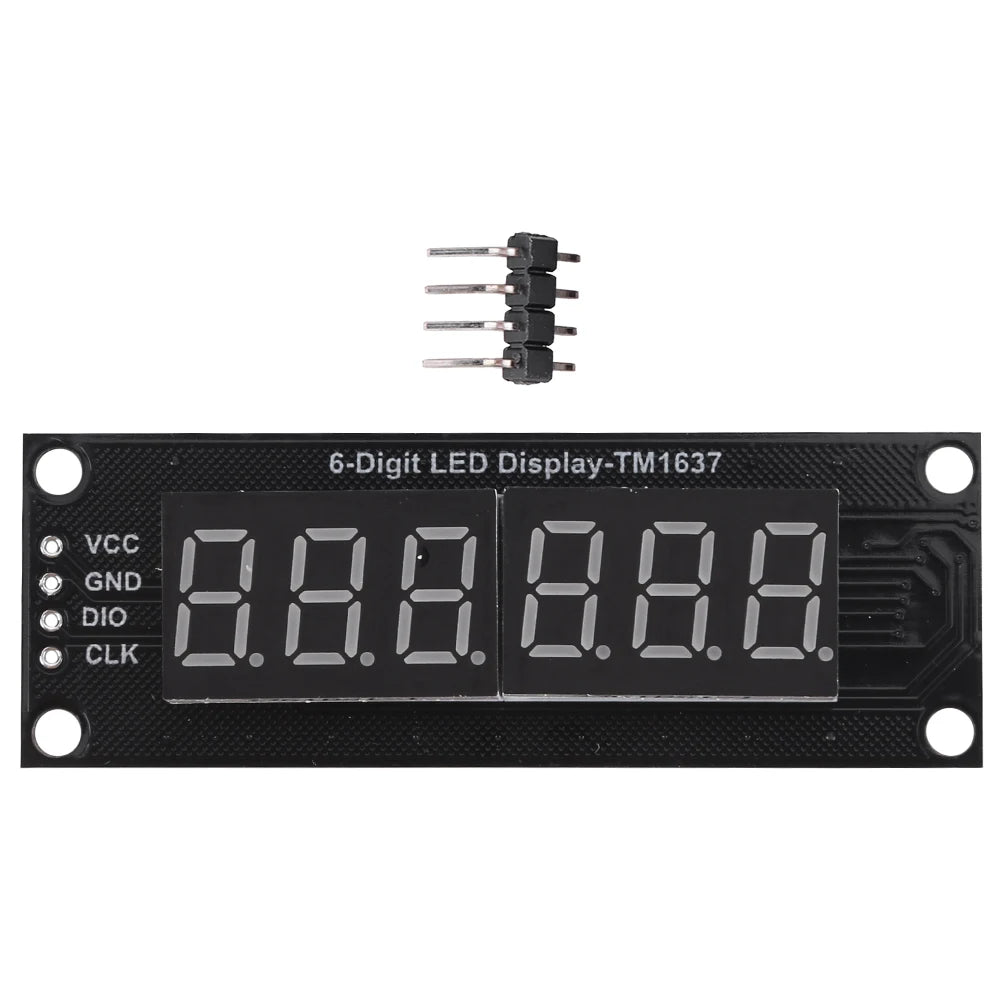0.36 Inch Digital LED Indicator Tube TM1637 LED Digital Tube Display Control Module 6-Digit 7-Segment 5V