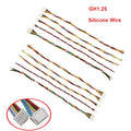 5Pcs GH1.25 2P/3P/4P/5P/6P-10 Pin GH 1.25 Single/Same/Reverse Connector with 15CM Soft Silicone Cables