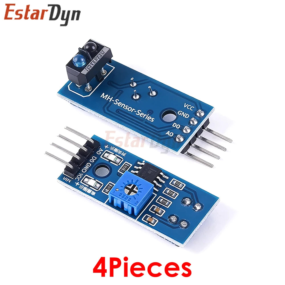 4PCS TCRT5000 Infrared Reflective Sensor IR Photoelectric Switch Barrier Line Track Module For Diode Triode Board 3.3v