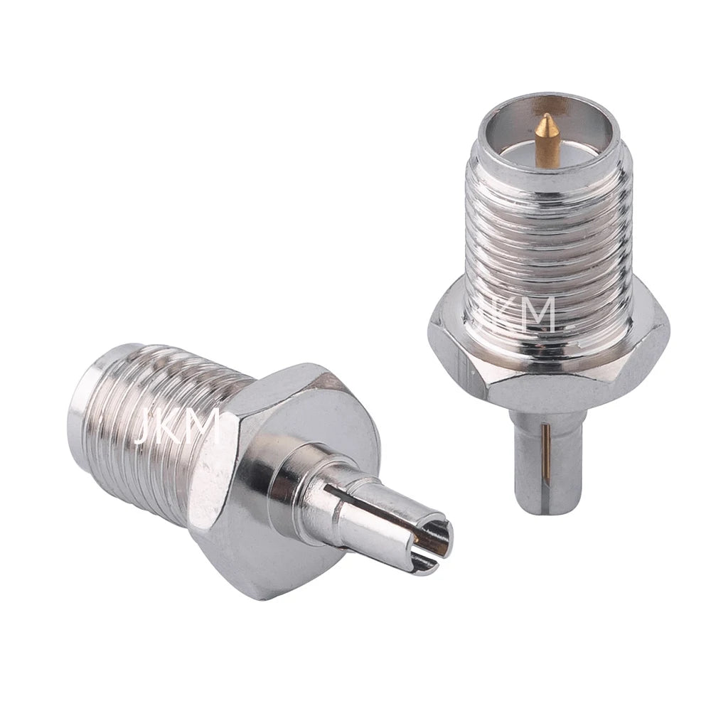 1PCS RF Coaxial Adapter SMA To TS9 CRC9 Coax Jack Connector RP SMA Female Jack To TS9 CRC9 Male Plug Silver Gold