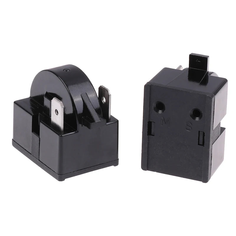 Refrigerator Compressor PTC Start Relay Refrigerator Starter Overload Protector 1/2 Pin 15 Ohm 1/6H Replacement Protector