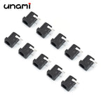 10Pcs DC Power Jack Socket Female Connector 5.5x2.1mm 3.5x1.3mm DC005 DC022 DC099 DC Plug Socket Nut Panel Mount Adapter