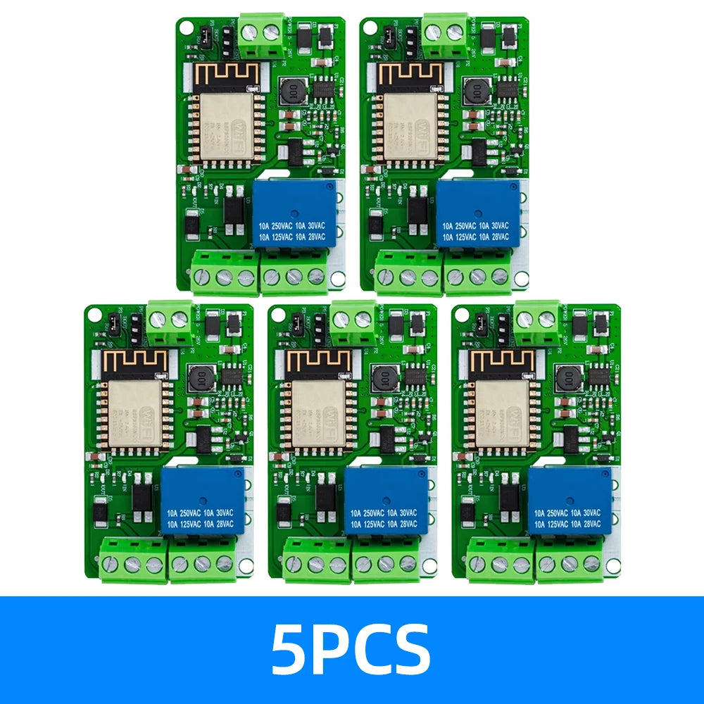 ESP8266 ESP-12F WIFI Wireless Module 1 Channel Relay Shield Overcurrent Protection Wi-Fi Network Relay Module 10A DC 7-30V