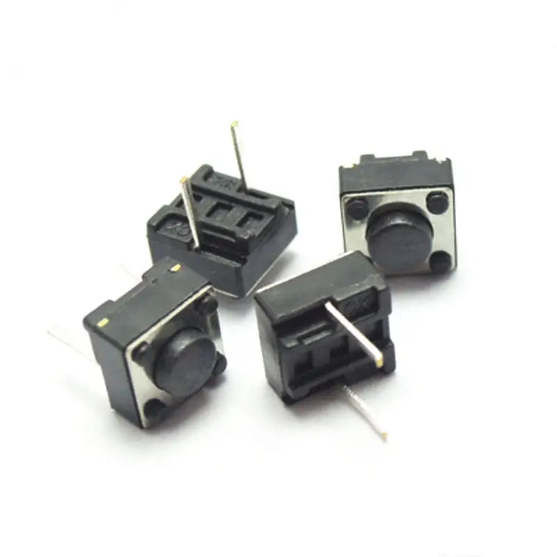 50Pcs Momentary Tactile Tact Push Button Switch 2 Pin DIP 6x6x4.3mm High 4.3mm