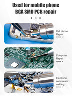 JCD 8898 Soldering Station 2 In 1 Soldering Iron Hot Air Rework Welding Station with Sleep Mode For BGA PCB IC SMD Repair Tools