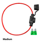 1Set 1A-40A Waterproof 32V Mini/Small/Medium Auto Fuse Holder 18/16/14/12/10AWG With Car Blade Fuse 3A 5A  10A 15A 20A 1A 7.5A
