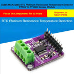1PCS MAX31865 Temperature Sensor Module GY-MAX31865 RTD Digital Conversion Module Electronic DIY Board PT100-PT1000 for Arduino