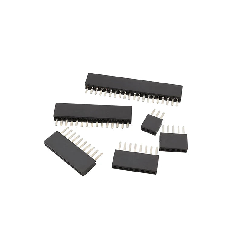 10Pcs 1.27 mm Single Row Male Female Plug Socket Breakaway PCB Board Pin Header Connector 1.27 Strip Pinheader 2P-50 Pin