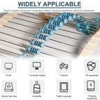 600 Pcs Metal Film Resistor Kit Assorted Kit 30 Values Metal Film Resistor Resistance 1/4W 1ohm-10Mohm 1% Tolerance