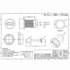 10pcs USB Type C Connector Type-C Waterproof with Nut locking plate Female TPC Waterproof High Current Fast Charging Jack Port