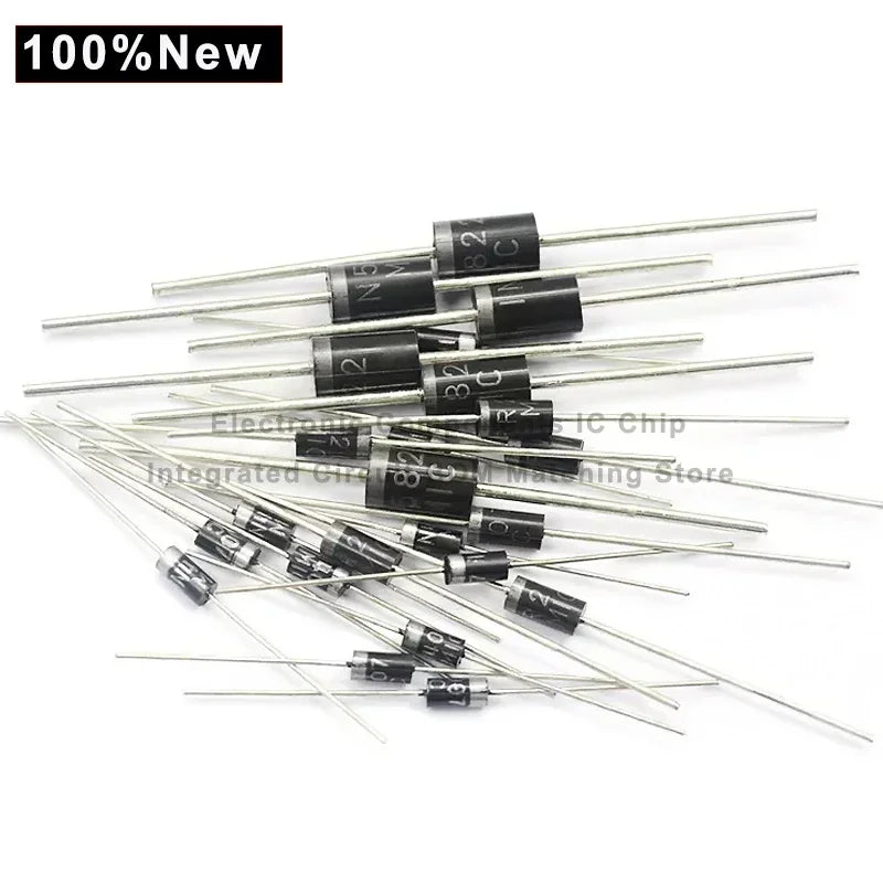 100pcs 1N5822 DO-27 IN5822 Schottky Diode 3A 40V DIP Wholesale Electronic
