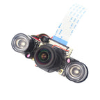Raspberry Pi 4 Camera 5MP 1080P Night Vision Fisheye IR-CUT Camera Infrared Light OV5647 Webcam for Raspberry Pi 4B 3B+ 3B Zero