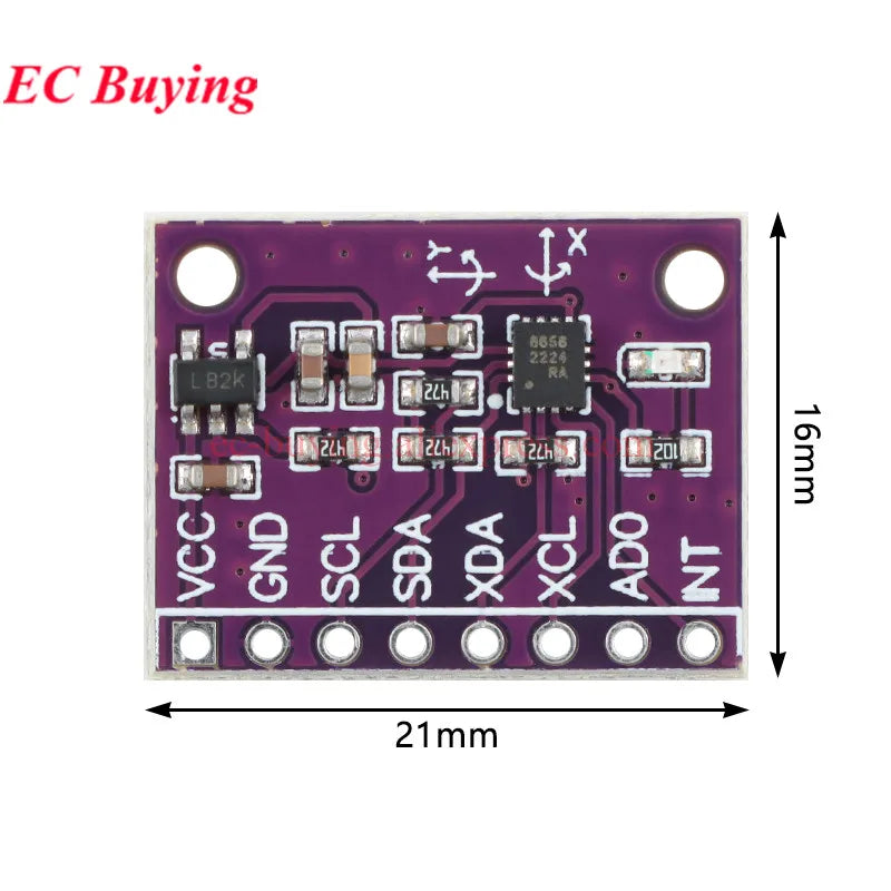 QMI8658 QMI8658A QMI8658C 6-axis Motion Sensor Module 3-axis Gyroscope/Accelerometer BMI160 6DFO Replaces MPU6050