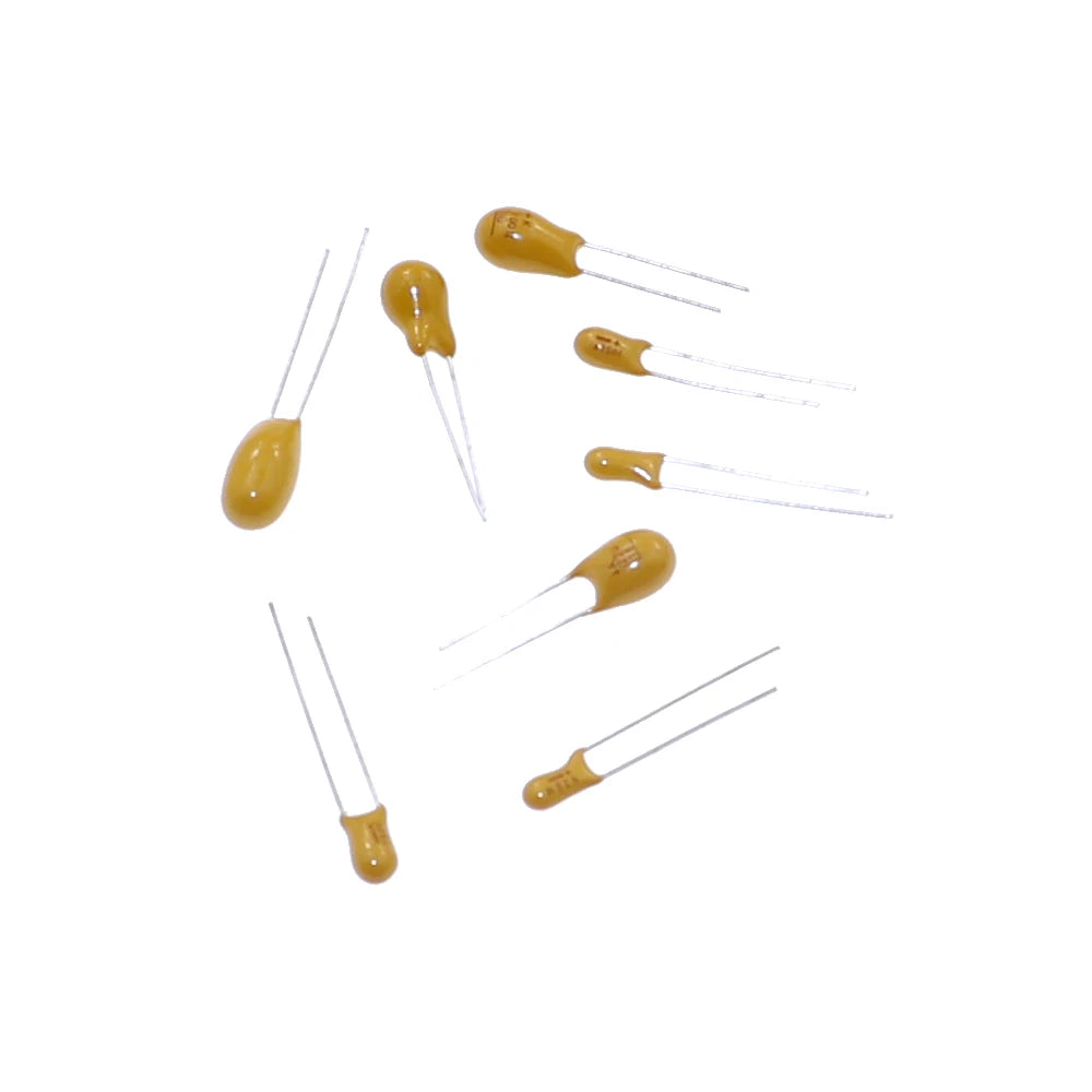 100pcs 10values x 10pcs 16V Tantalum Capacitor Assortment Kit 1uF 2.2uF 3.3uF 4.7uF 10uF 15uF 22uF 33uF 47uF 100uF