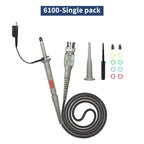Hantek Oscilloscope Probe P6100 100MHz X1 150V X10 300V RMS 600V DC + AC Peak Applicable BNC Hantek FNIRSI Tektronix RIGOL