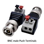 BNC male to extruded terminal connector Q9 50ohm surveillance video connector Press-type terminal adapter
