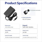12.6V 16.8V 21V 24V 25V 1A 2A 18650 Lithium Battery Charger DC 5.5*2.1-2.5mm for 3S 4S 5S 6S 12V to 25V Screwdriver Battery Pack