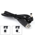 USB 2.0 Type A Male to Right Angled 90 Degree 5.5 X 2.1mm DC 5V Power Plug Barrel Connector Charge Cable 100cm