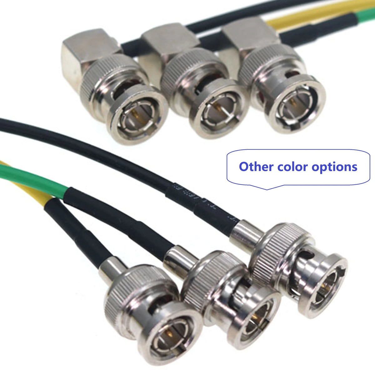 Coaxial BNC To BNC Cable Yellow Green Black 75ohm HD SDI Video Cable Male HD SDI Extension Cable for Monitor Camera SDI