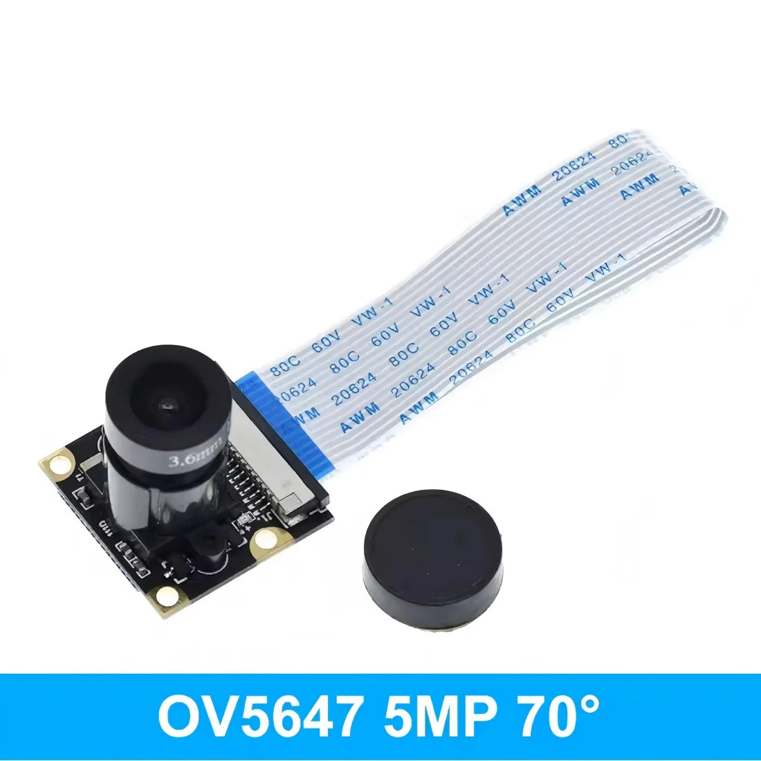 OV5647 Camera 5MP 70 Degree Night Vision 1080P With IR-CUT for Raspberry Pi 4B 3B+ 3B