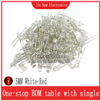3mm 5mm LED Diode Assorted Kit White Green Red Blue Yellow Orange F3 F5 Leds Light Emitting Diodes Electronic Kit