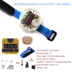 Brand New Transparent 4 Digit LED Watch Electronic Clock DIY Kit Smart Electronic Microcontroller LED Watch Electronic Clock Kit