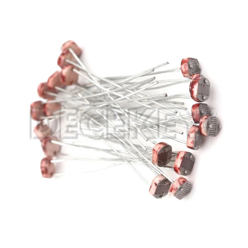 20PCS LDR Photo Light Sensitive Resistor Photoelectric Photoresistor 5528 5537 5506 5516 5539 For Arduino DIY