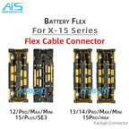 5Pcs/Lot FPC On Battery Flex Cable Connector Clip Plug For 15 14 Plus 13 12 Mini 11 Pro Max 8 7 7P 8Plus 11Pro 12Pro 13Pro 14Pro