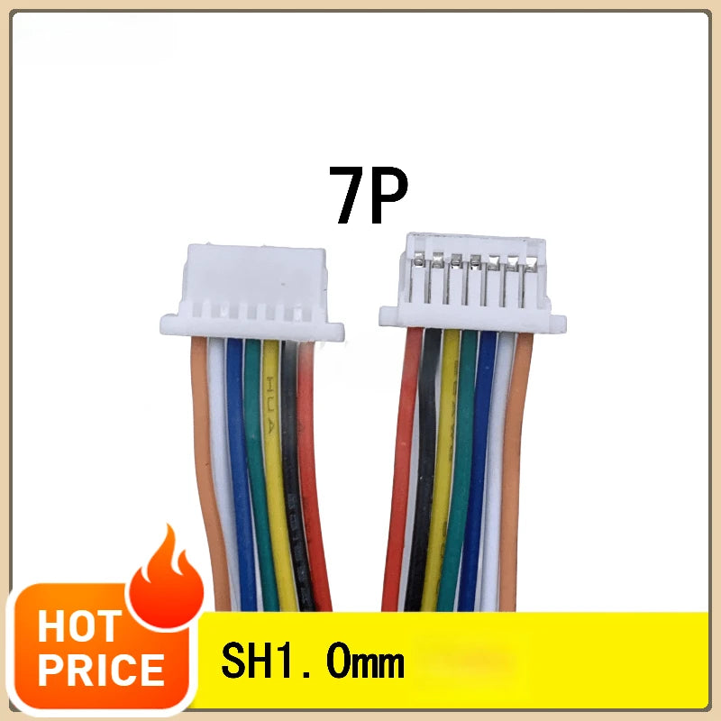 10Pcs JST SH Series 1.0mm Pitch Female Socket Terminal Plug Wire Connectors Set 2-12 Pin Options for Electronic Cables 28AWG