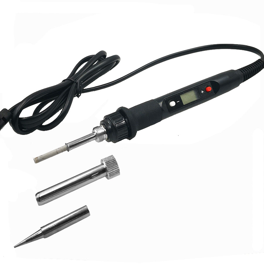 80W Digital Electric Soldering Iron Set Kit 220V 110V Temperature  Adjustable LCD Display Solder Welding Iron Tool Tips