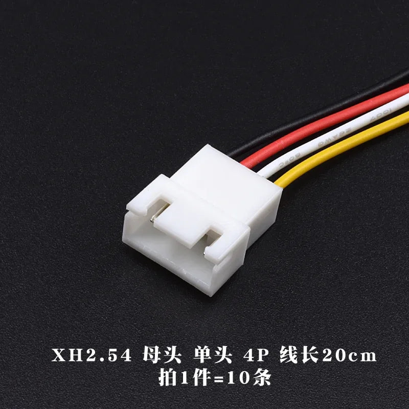 10PCS JST XH2.54 XH 2.54mm Wire Cable Connector 2P/3P/4P/5P/6 Pin Pitch Male Female Plug Socket 10cm/20cm/30cm Length 26AWG