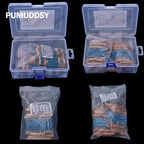 60Values 0.1R 100R 200R 1/2W 1W 2W 3W 1% Metal film resistors kit dip  300R 1K 2K 3K Resistor