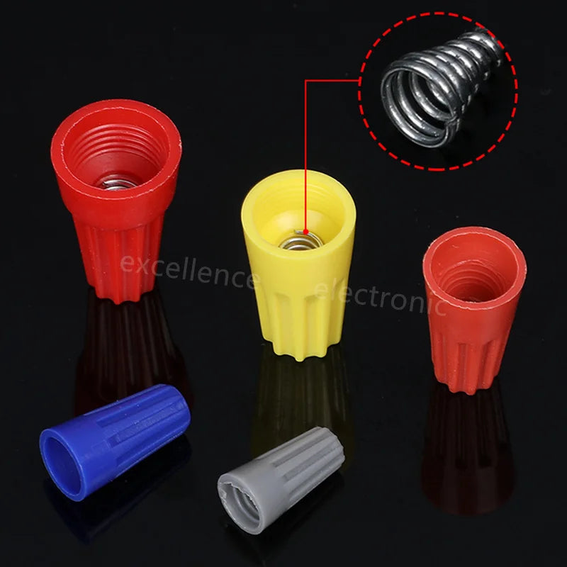 10/20/50PCS Colorful Electrical Insulated Crimp Twist Terminal Quick Wire Connector Nut Spring End Cap Connection