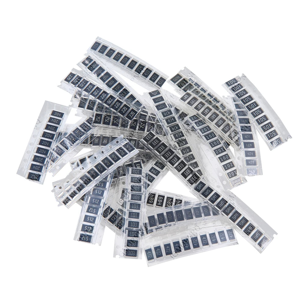 330PCS/lot 1 ohm-1M ohm Electronic Resistors 5% 2512 SMD Resistor Assorted kit set 10R 47R 100R 10K 470K 680K smd resistor pack