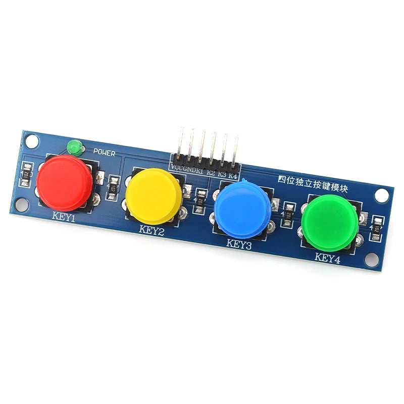 1/5/10Pcs 4Bits Independent Button Module for Single-Chip Microcontroller Raspberry-Pi Arduino